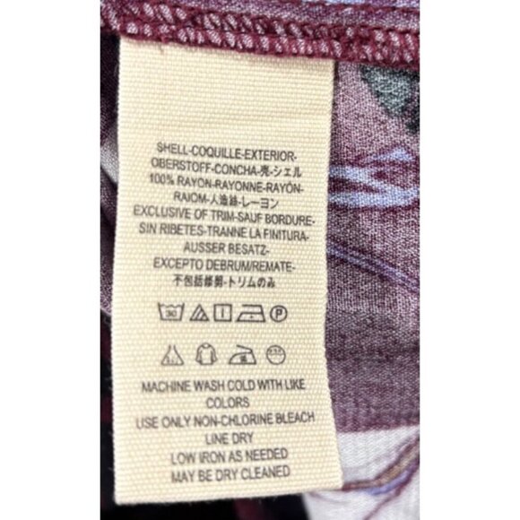 Free People Womens  XS Top Bella Tunic Purple‎ Long Sleeve Boho Blouse Fall - Picture 3 of 5